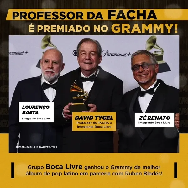Professor FACHA ganha Grammy